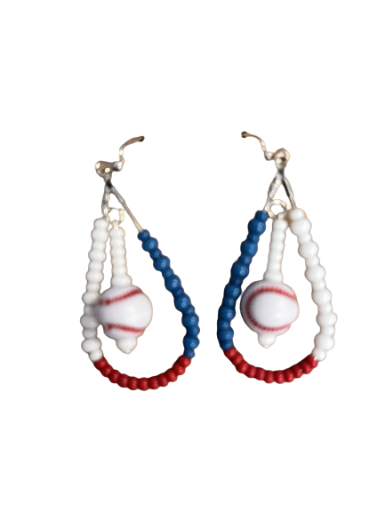 USA Baseball Earrings
