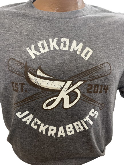 "Est. Kokomo Jackrabbits" Grey Short Sleeve T-Shirt